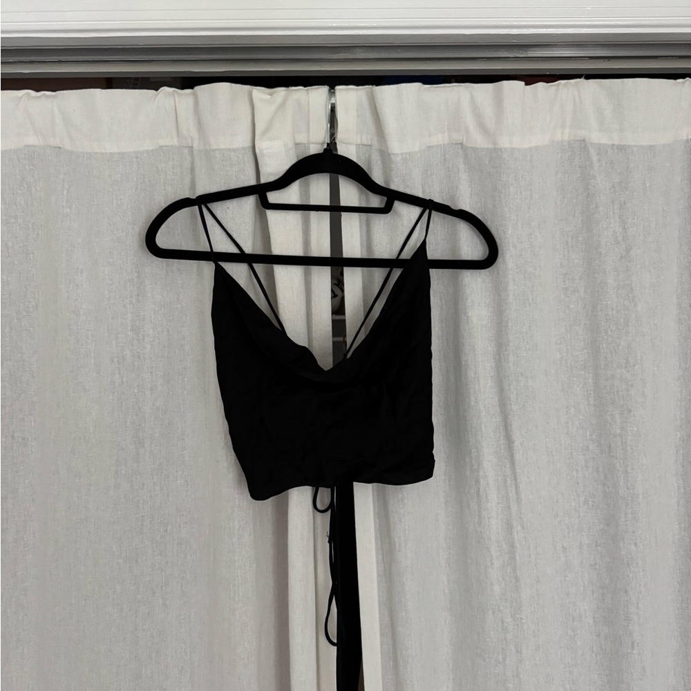 Zara Open Back Tie Top